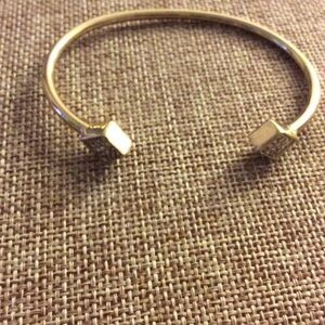 NWT Goldtone  Cuff Crystal Diamond Bracelet OSFM